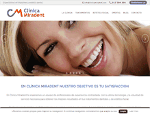 Tablet Screenshot of clinicamiradent.com